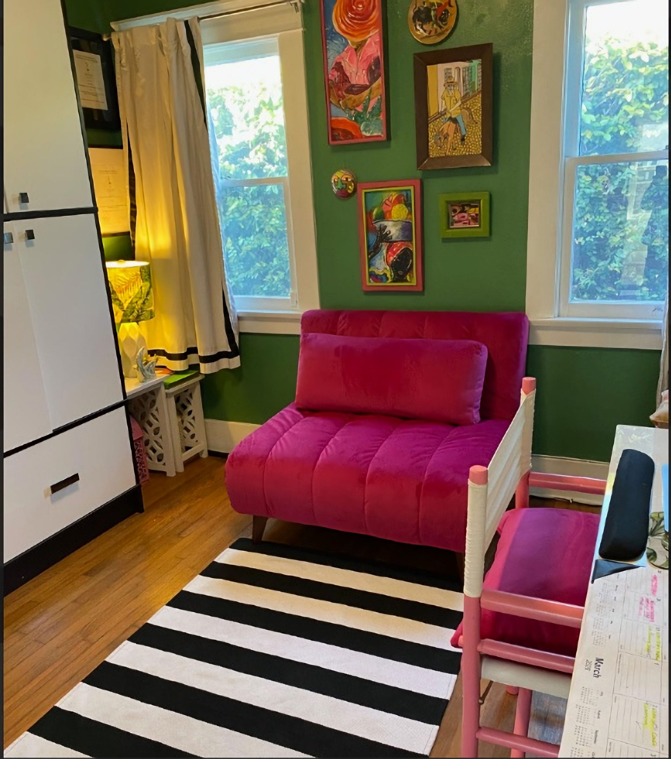 ACCENT CHAIR AFTER REUPHOLSTERY